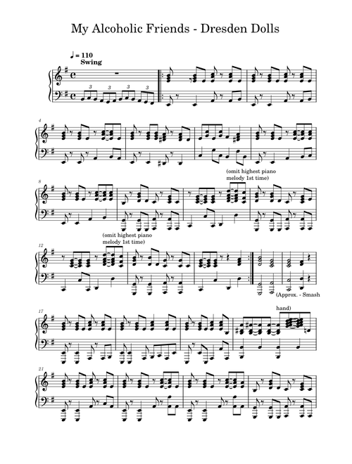 My alcoholic friends – The Dresden Dolls My Alcoholic Friends - Dresden Dolls