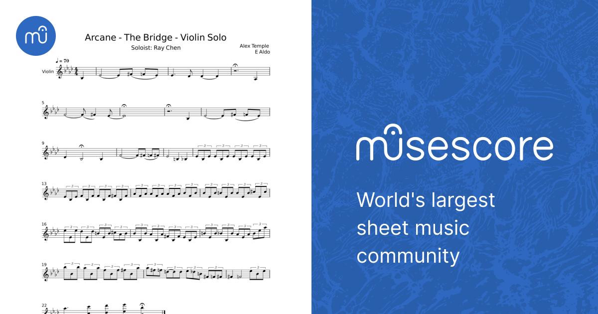 Arcane - Alex Temple Sheet Music for Violin (Solo) | MuseScore.com