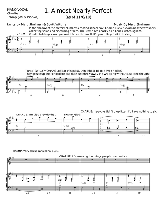 Almost Nearly Perfect - Marc Shaiman and Scott Wittman