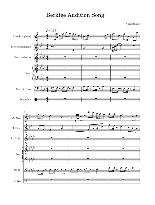 Berklee Auditon Song – aprxives