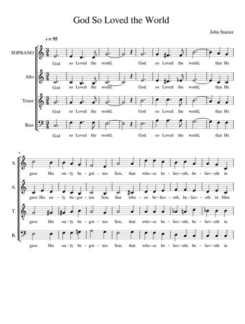 God So Loved the World SOPRANO