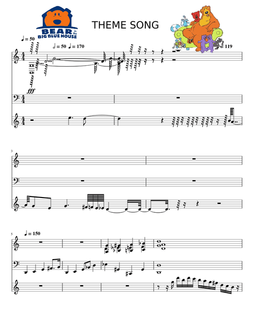Bear In The Big Blue House Theme Song