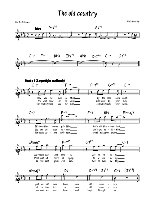 The old country – Nat Adderley