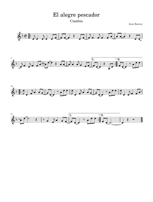 El Alegre Pescador – Jose Barros El alegre pescador