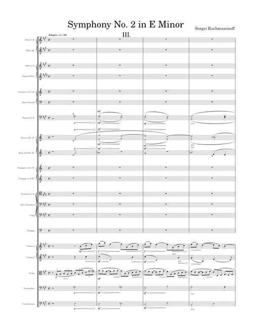 Symphony No. 2 in E Minor, Op. 27, 3rd Movement - Sergei Rachmaninoff