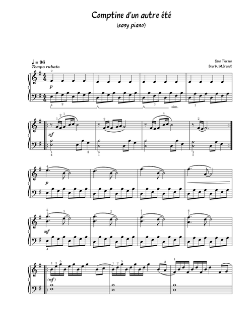 Comptine d'un autre été, l'après-midi – Yann Tiersen
