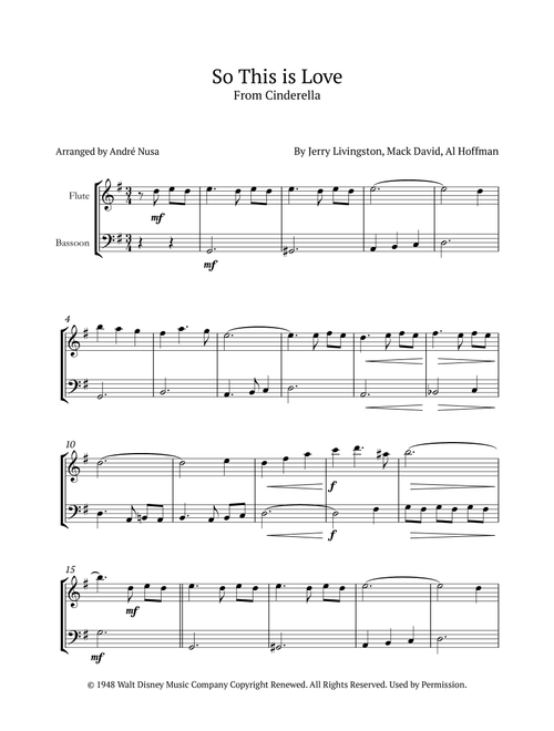 So This Is Love (Arr. André Nusa) - James Ingram (Instrumental Duet)