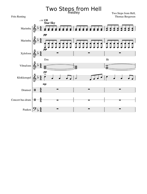 Two Steps from Hell, Thomas Bergersen - Two Steps from Hell Medley - arr. Frits Renting