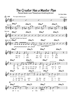Play Official version of Creator Has A Master Plan Sheet Music by