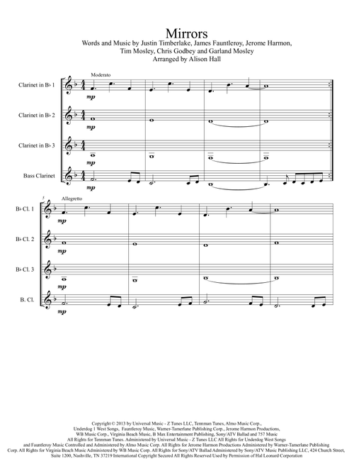 Mirrors (Arr. Alison Hall) - Justin Timberlake (Woodwind Ensemble)
