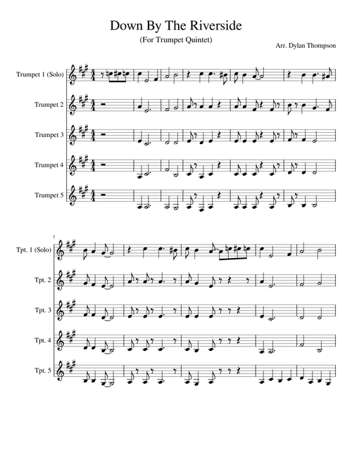 Down By The Riverside (Trumpet Quintet)