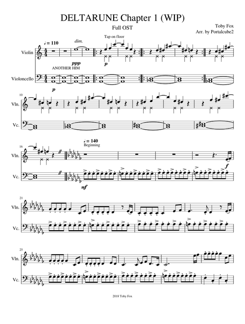 DELTARUNE Chapter 1 OST (WIP)