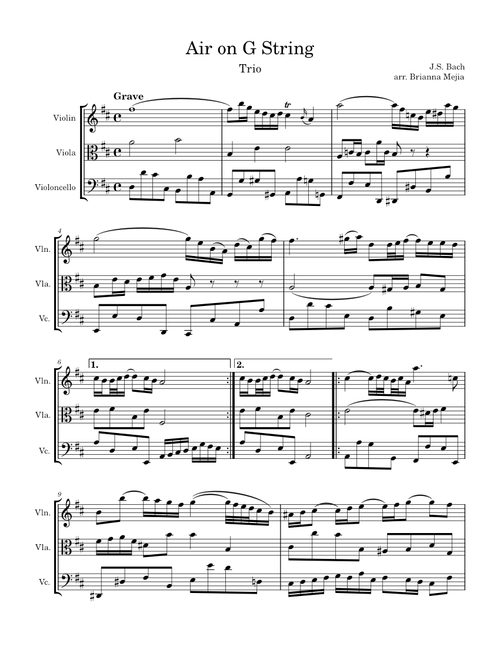 Air On The G String – Johann Sebastian Bach