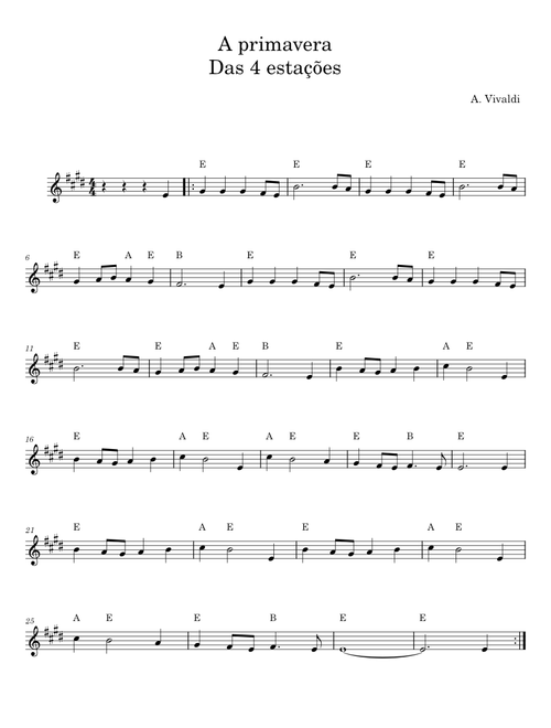 A primavera - A. Vivaldi