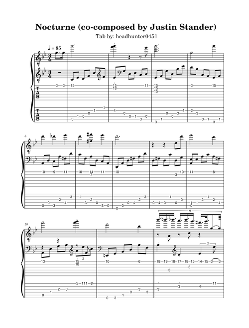 Nocturne (Co-Composed by Justin Stander) – Justin Stander