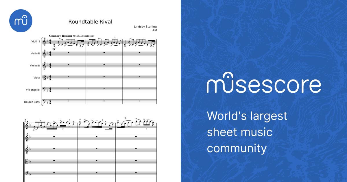 Roundtable Rival Lindsey Stirling Sheet Music for Contrabass, Violin