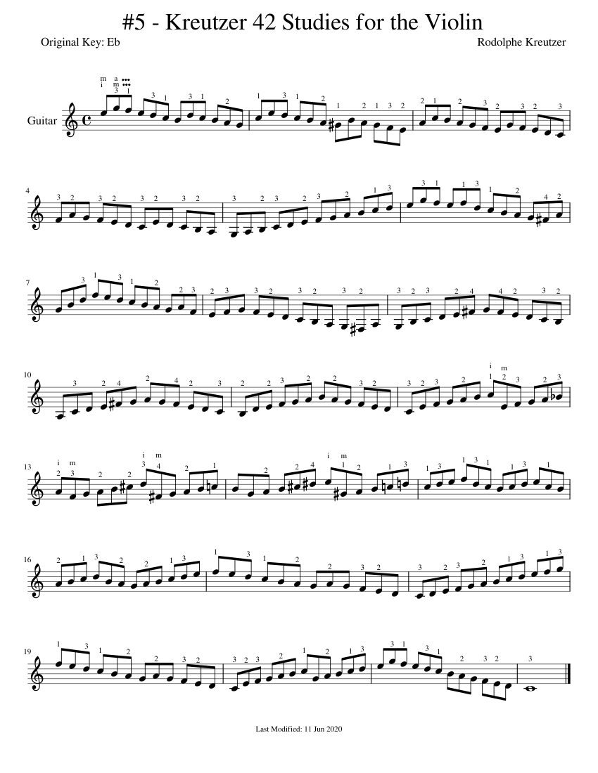 Kreutzer 42 Studies for Violin クロイツェル Master violin technique with Kreutzer studies