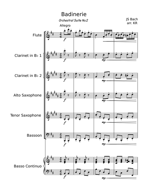 Badinerie - JS Bach