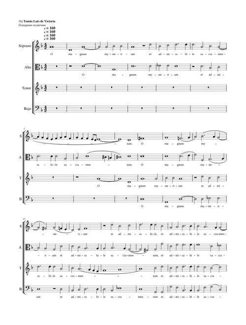 O magnum mysterium - Tomás Luis de Victoria