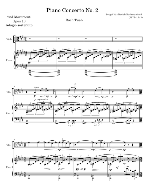 Rachmaninoff Piano Concerto No. 2