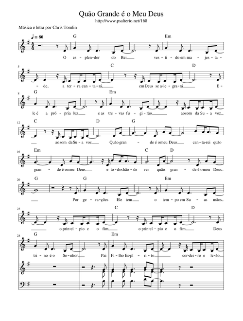 Quão Grande é o Meu Deus (168)