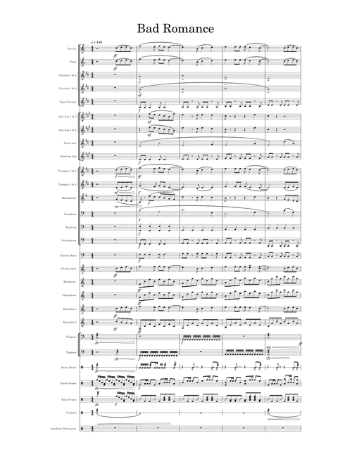 Bad romance – Lady Gaga - Marching Band