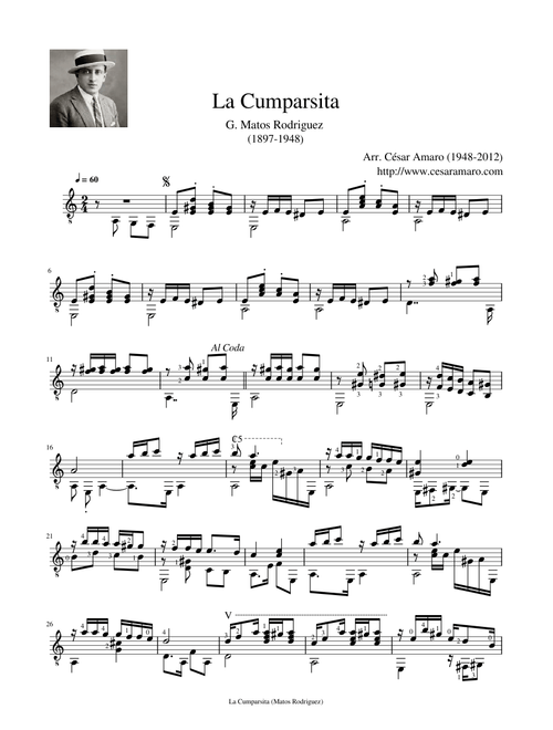 La Cumparsita - G. Matos Rodriguez (1897 - 1948)