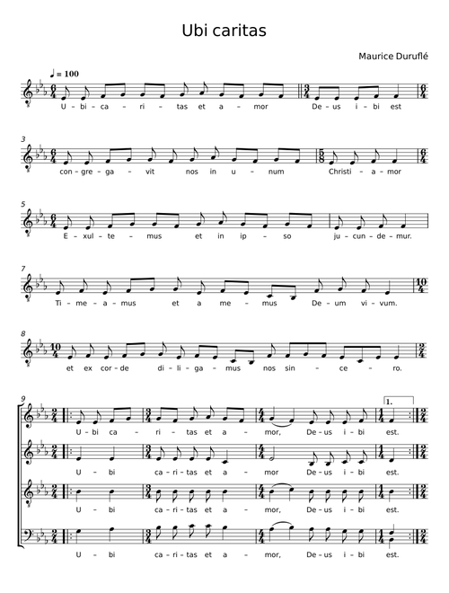 Ubi Caritas - Maurice Duruflé