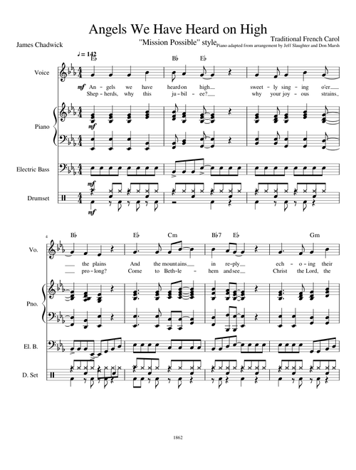 Angels We Have Heard on High (Mission Possible arrangement)