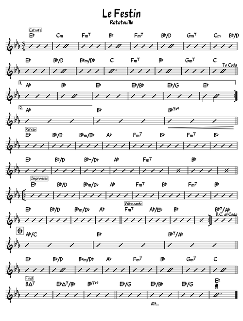 Le Festin (chords)