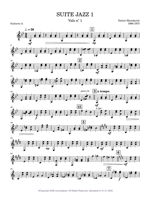 Suite for Jazz Orchestra No. 1 – Dmitri Shostakovich