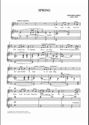 Last Spring Grieg arr. solo guitar G.Dempsey Sheet Music for Guitar ...