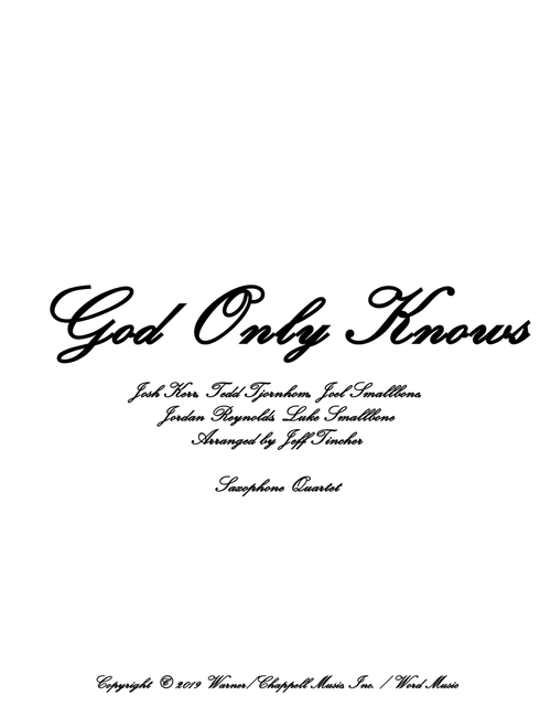 God Only Knows (Arr. Jeff Tincher) - King & Country (Woodwind Ensemble)