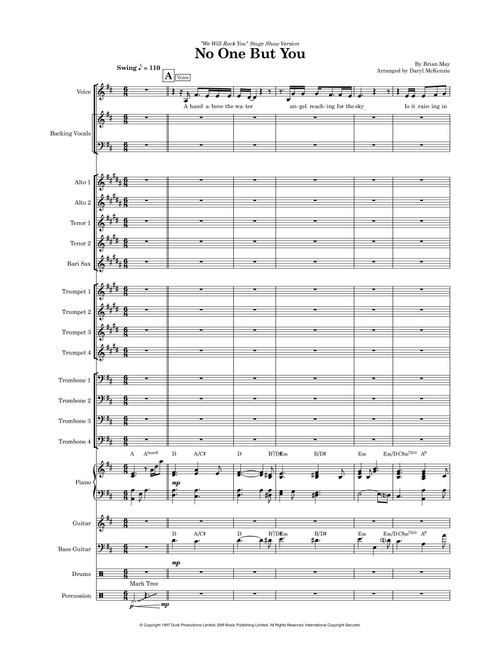 No One But You (Arr. Daryl McKenzie) - Queen (Large Ensemble)
