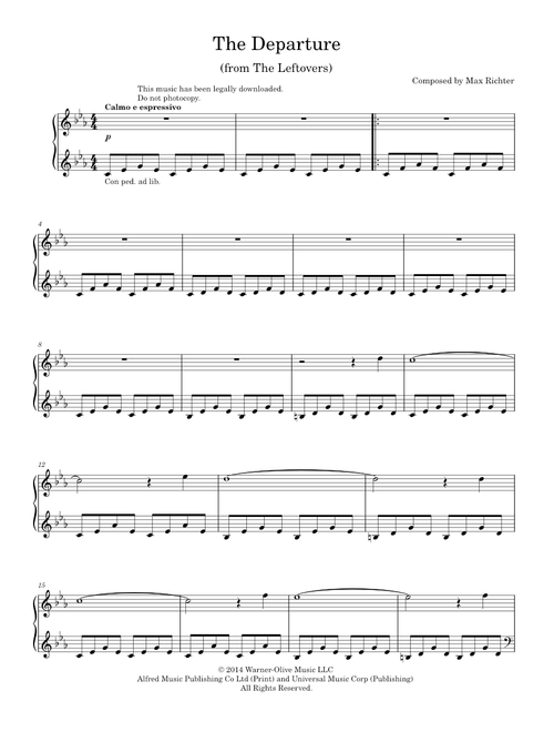 The departure - Max Richter (Solo)