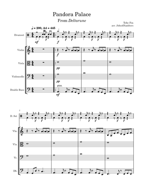 Pandora Palace – Toby Fox (String Cover)
