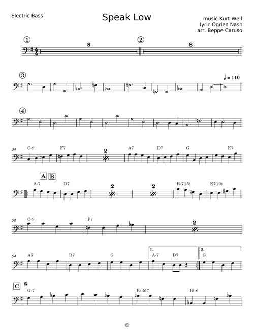 Speak Low - Kurt Weill