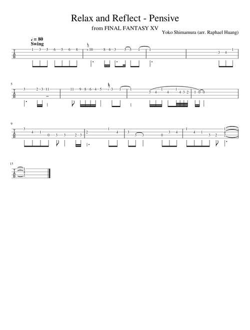 Relax and Reflect - Pensive (Solo Electric Ukelele)