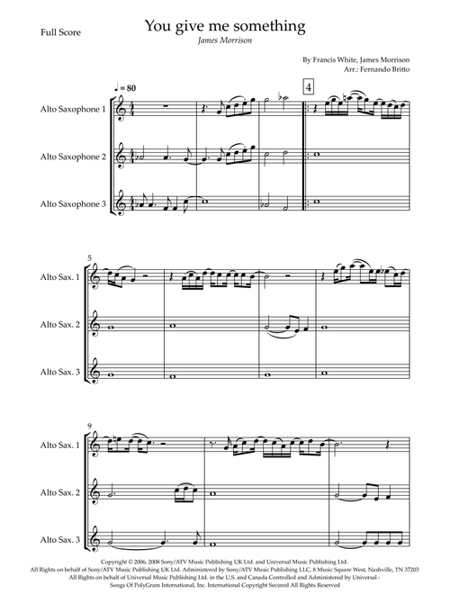 You Give Me Something (Arr. Fernando Britto) - James Morrison (Woodwind Ensemble)