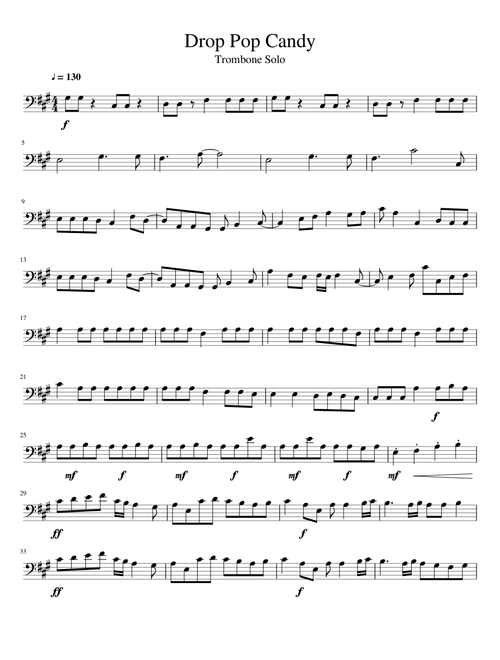 Drop Pop Candy - Trombone Solo
