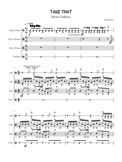 TAKE THAT – H. Tolbert