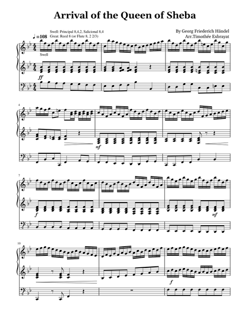 The Arrival of the Queen of Sheba – Georg Friedrich Händel