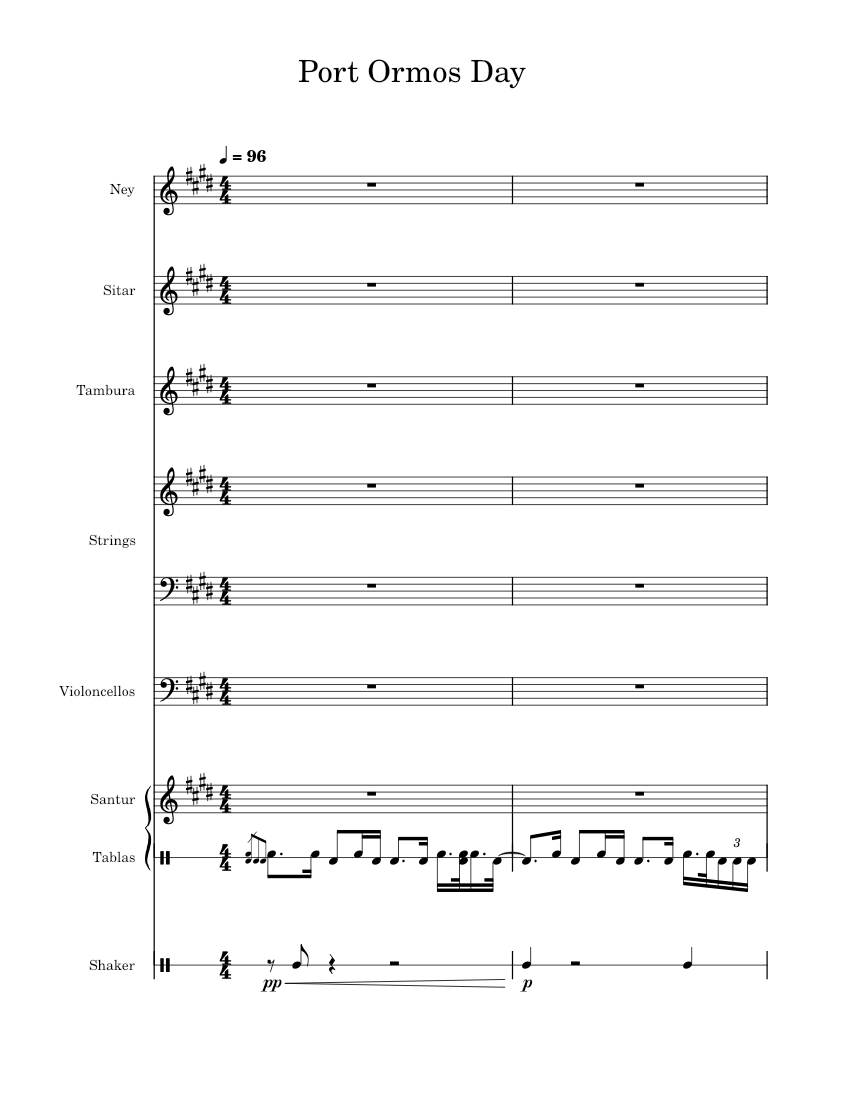 Genshin Impact Sumeru OST - Port Ormos (Day) – Yu-Peng Chen Sheet Music ...