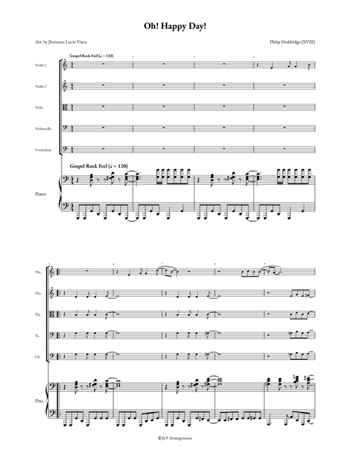 Oh, Happy Day (Arr. Jhonatan Lucio Viana) - Religious (String Ensemble)