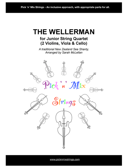 The Wellerman - arranged for Junior String Quartet (Arr. Sarah McLellan) - Pick 'n' Mix Strings (String Quartet)