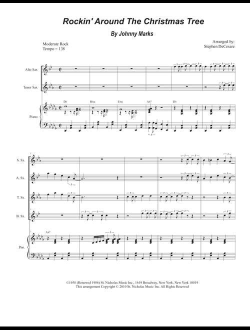 Rockin' Around The Christmas Tree (Arr. Stephen DeCesare) - Toby Keith (Woodwind Ensemble)