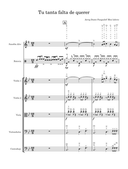 Tu tanta falta de querer – Mon Laferte orq svp