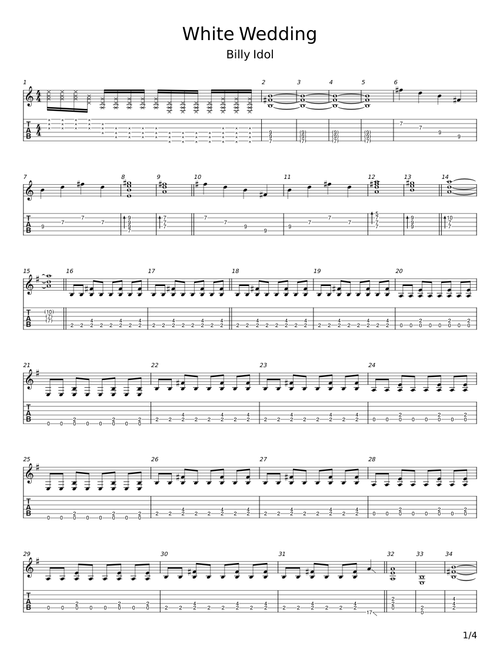 White wedding - Billy Idol