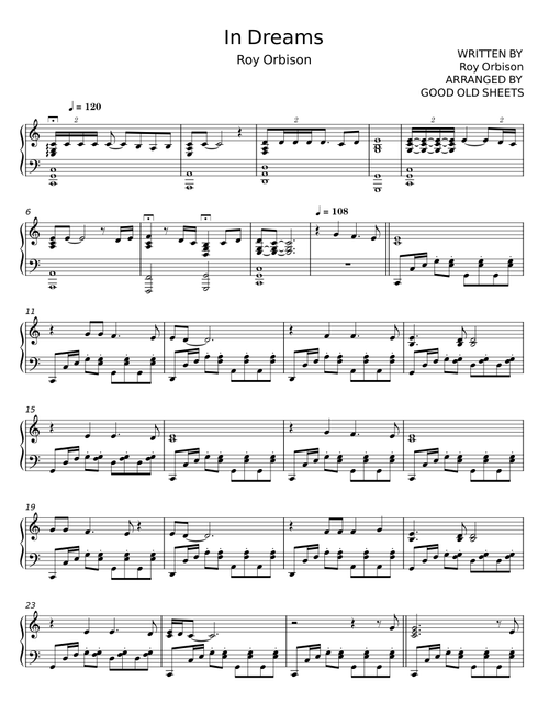 In dreams - Roy Orbison