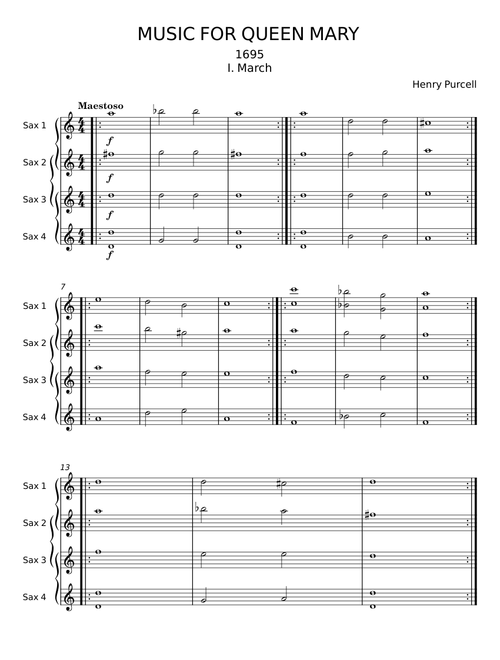 Music for the funeral of Queen Mary - Henry Purcell